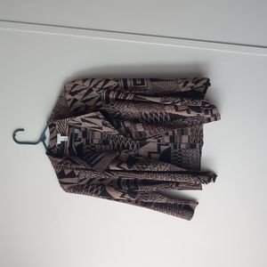 Women's dress casual open front lon sleeve size 1